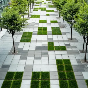 Green Tetris Courtyard