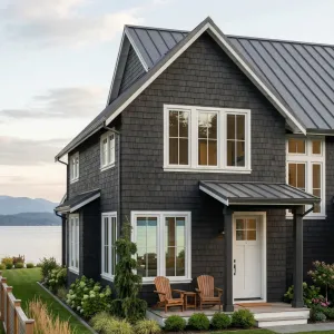 Lakeside Charcoal Cottage With Cozy Garden