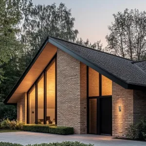 Rustic Brick Retreat with a Modern Twist