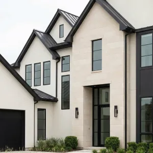 Stoneframe Gabled Suburban Manor