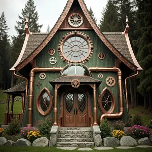 Steampunk Cottage in Enchanted Forest
