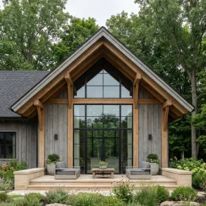 Modern Timber Cottage With Garden Terrace