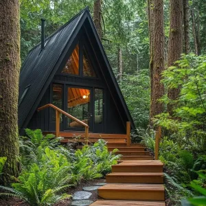 Charming A-Frame Cabin Nestled in the Woods