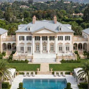 Neoclassical Hillside Grandeur