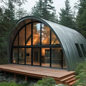Curved Escape in the Evergreen Embrace
