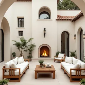 Elegant Hideaway with Fiery Warmth