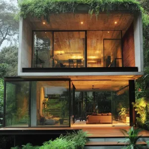 Glass Haven in Verdant Splendor