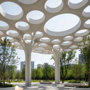 Circular Canopy: A Dance with the Sun