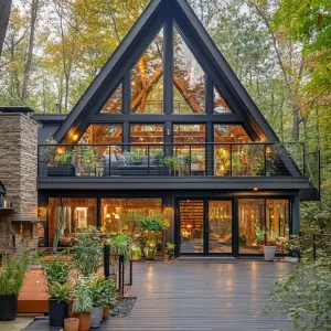 Luxury A-Frame Forest Retreat