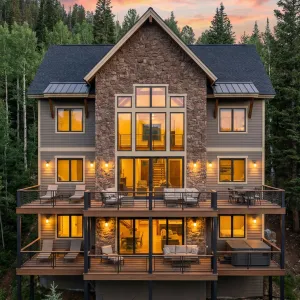 Sunset Summit Chalet With Terraced Decks