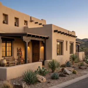Adobe Porch Desert Storyhouse