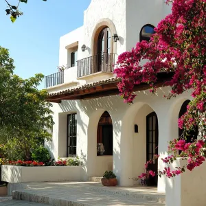 Charming Villa With Bougainvillea Blooms