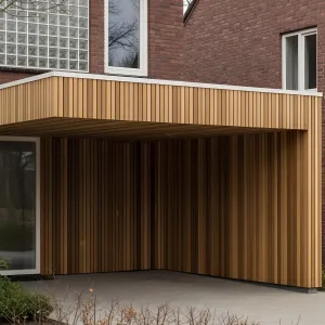Modern Carport Meets Brick Elegance