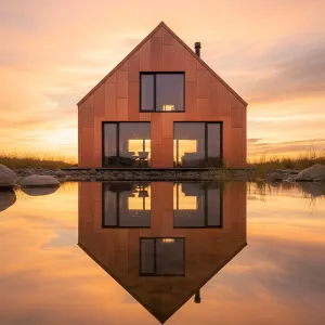 Copper Glow Lakefront Cottage
