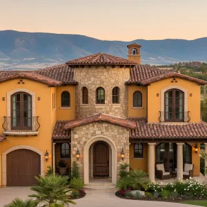 Tuscan Dreamscape with a Stone Embrace