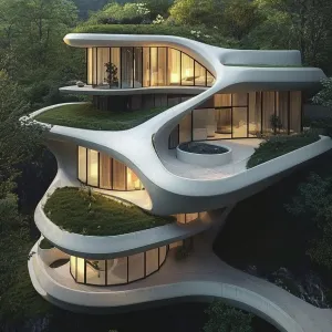 Preview of Gravity-Defying Greenery: A Home Among the Hills