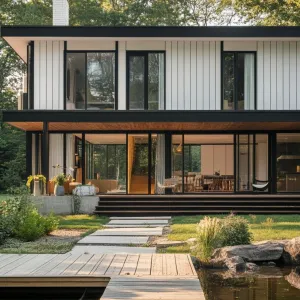 Lakeside Mid-Century Escape