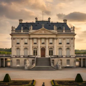 Sunset Chateau With Lions’ Stair