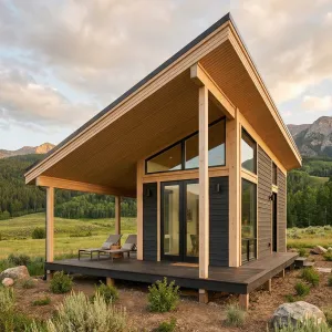 Slopefront Meadow View Timber Cabin