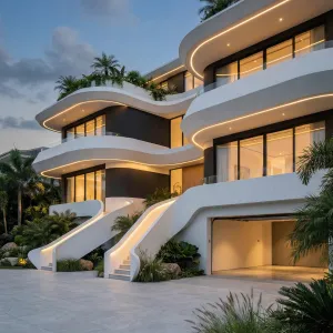 Palmwave Cascading Terrace Retreat