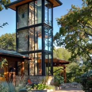 Retro Ranch, Multi-story Glass Tower