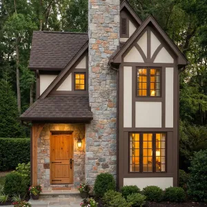 Storybook Stone And Timber Cottage