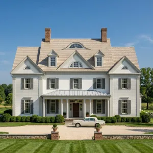 Palladian Porch Country Manor