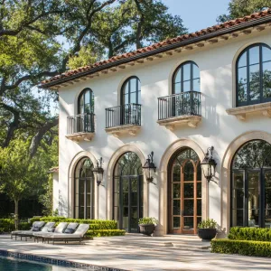 Mediterranean Bliss: Sunlit Arches and Shadows