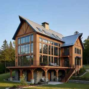 Timber Glass Gable Retreat