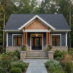 Cedar Trimmed Porch Gable Nest