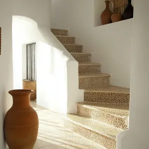 Rustic Elegance: Spanish House Staircase