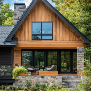 A-Frame Splendor Amidst the Oaks