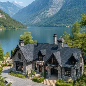 Majestic Lakeside Fortress
