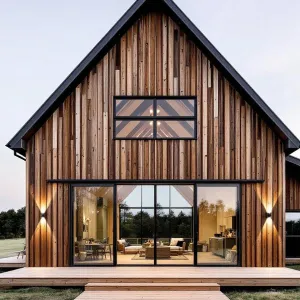 A-Frame Charm with Gleaming Windows