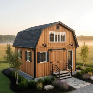 Honey-Hued Loft Barn Cottage