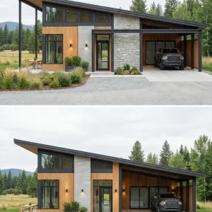 Meadowview Shed Roof Home With Carport