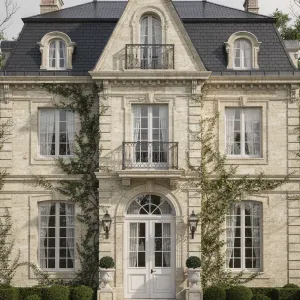Charming Limestone Chateau Row Residence