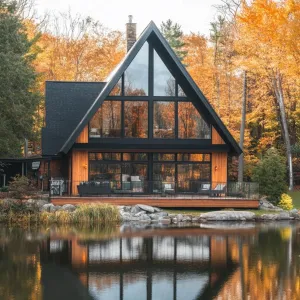 Luxury A-Frame Delight By The Lake