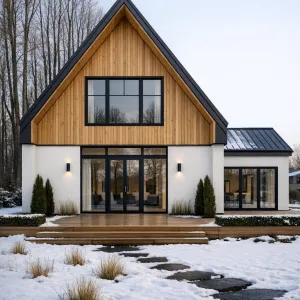Winter Gable Woodland Retreat House