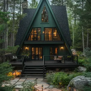 Cozy Elegance: The Ultimate A-Frame Retreat