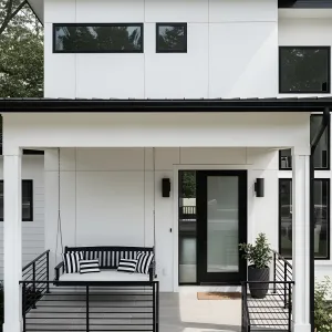 Modern Porch Magic: A Swinging Sanctuary