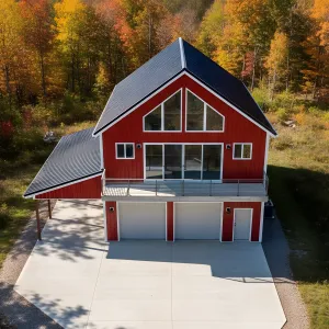 Scarlet A-Frame Balcony Barndo