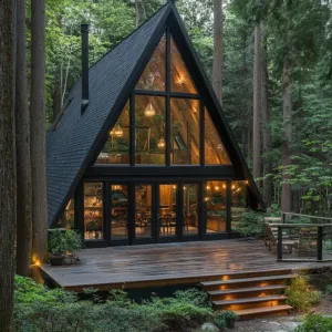 Cozy Wilderness Retreat: A-Frame Delight