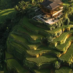 Hillside Majesty: Bali’s Rice Terrace Retreat