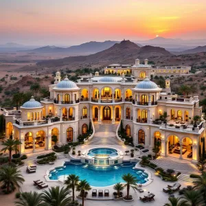 Palatial Paradise in Pastel Dusk