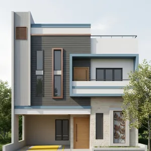 Coastal Boxline G+1 Elevation