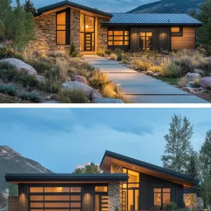 Starlit Ranch with Chic Stone Accents
