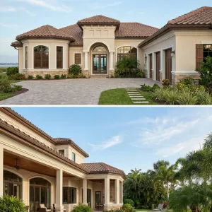 Lagoonside Tuscan-Inspired Poolside Villa