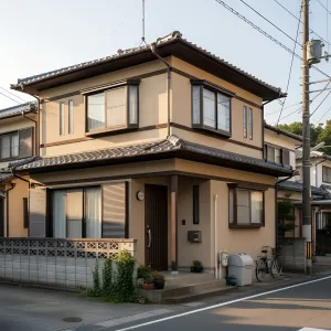 Quiet Eaves Corner Dwelling