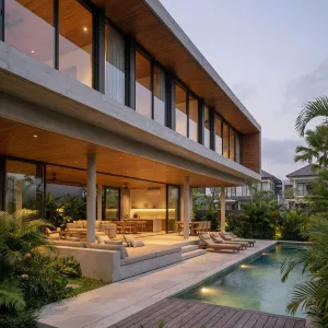 Floating Terrace Pool Lounge Villa